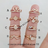 MATA 925 Sterling SILVER Rose Gold Eye Ring 925 SILVER/ with Gold Plating