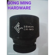 🎉READY STOCK🎉（100%ORIGINAL）SYG BLACK HARDENED BOX SOCKET 3/4" DRIVE 6 POINT SHORT 38mm