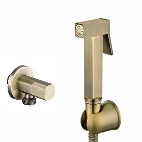 Antique bronze Brass Handheld Bidet Spray Shower Set Copper Bidet Sprayer Lanos Toilet Bidet Faucet 