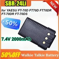 SBR-24Li 7.4V 2000mAh for YAESU FT-70D/FT70D/FT70DR/FT-70DR/FT-70DS Two Way Radios Replacement Batte