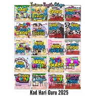 KAD HARI GURU/ GIFT CARD WISH (10 pcs)