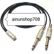 kabel canare jack 3.5mm stereo female to 2 akai trs 6.5 male 0.5 m