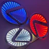 YY Lexus 3D car emblem light is suitable for Lexus luminous lights