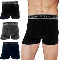 33960-DH07A Boxer Briefs, DAVID HICKS, Open Front, Stain Resistant Boxer Briefs, Set of 4, Men's