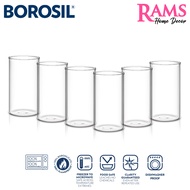 Borosil 6 Pcs Vision Borosilicate High Ball Glass Set / Drink Set / Highball Glass