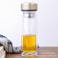 SJ-Sijun New Double Layer Crystal Glasses Heat Insulation and High Temperature Resistance Tea Glass 