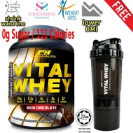 Slimming / Diet / Meal Replacementヨ Vital Whey 2Kg Halal Chocolate+Free Shaker