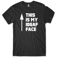 This Is My Idgaf Face Mens Funny Unisex T-Shirt