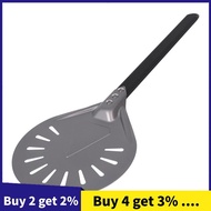 Turning Pizza Peel with 8 inch Aluminum Round Pizza Paddle, 23.6 inch Overall, Outdoor Pizza Oven Ac