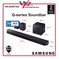 Samsung HW-Q990F/XM 11.1.4ch Soundbar Wireless Sub+Rear Dolby Atmos DTS:X eARC Q-Symphony