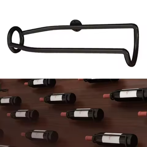 Wall Wine Holder Bar Wine Rack Liquor Cabinet Beer Champagne Wine Storage Display Iron Metal Support