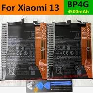 BP4G แบตเตอรี่แท้ สําหรับ Xiaomi 13Mi13 Mi 13 /bp4g แบตเตอรี่ความจุ 4500mAh+ชุดไขควงถอด แผ่นกาว สินค