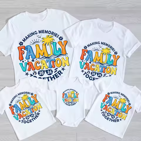 Making Memories Family Vacation 2024 Together Family Tshirt Travel Clothing Family Vacation Matching