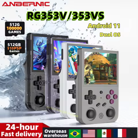 ANBERNIC RG353V RG353VS Retro Handheld Game Console 3.5 inch IPS Screen RK3566 Video Portable Player