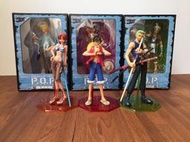 【展示品】海賊王 ONE PIECE POP 第一、二代 魯夫、娜美、索隆、騙人布＆喬巴、香吉士、羅賓