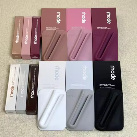 Colorful Magnetic Holder Phone Case For iPhone 17 Pro Max Air 15 16 18 ProMax Rhode Phone Cases Gray