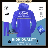 Arai Raincoat Rain Coat Rainsuit Baju Hujan Motorcycle Bike Bicycle