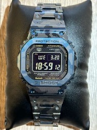 G-Shock GMW-B5000TCF-2 佐敦門市 中古 二手 G-SHOCK Full Metal Blue Camouflage GMWB5000TCF gmwb5000tcf-2 titanium Bluetooth 鈦金屬 藍芽