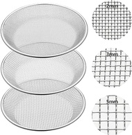 Yaomiao 3 Pack Stainless Steel Sand Sifter for Rocks Compost Sifter Garden Potting Lawn Soil Sieve for 5 Gallon Bucket, 3 Mesh Filter Sizes