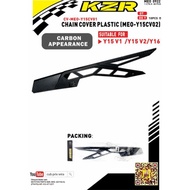 Y15Z V1 Y15ZR V2 Y16 CHAIN COVER PLASTIC CARBON APPEARANCE PETI RANTAI CARBON TYPE - KOZI KZR ORIGIN