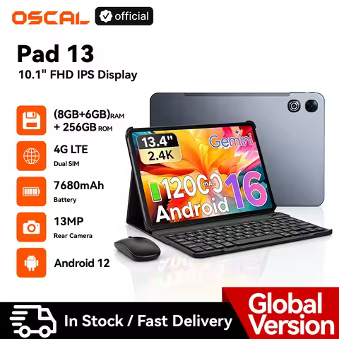 Blackview OSCAL Pad 13 Tablet PC 14(8+6)GB 256GB Android 12 10.1'' HD+IPS Display Unisoc T606 Tablet