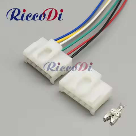 1 Set 6 Holes Female DJ70650Y-3-21 Plug Socket Connector With Terminals