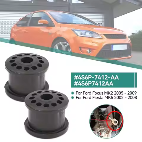 2Pc Car Gear Shift Cable Bushing For Ford For Focus For Fiesta 4S6P7412AA Automotive Shift Linkage C