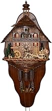 Cuckoo Clock of the year 2015 with back wall Timber haulage to the rafts in the Kinzigtal