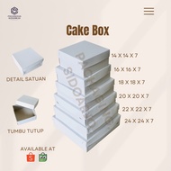 White Cakebox Size 18x18x7/ Cake Box Size 18x18x7/ Bread Box/ Cake Box/ Cake Box/ Bread Box Lunch Bo