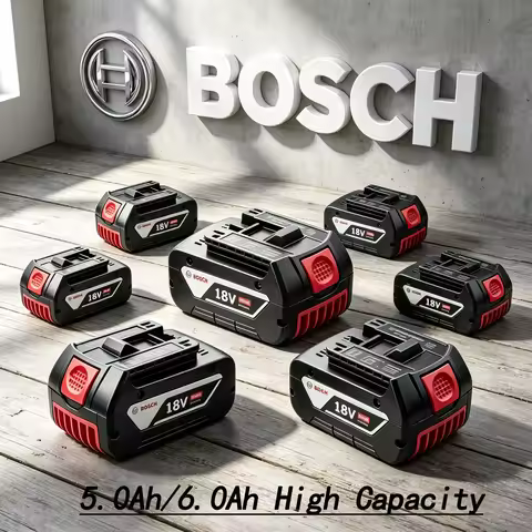 Original Bosch 18V 5.0Ah 6.0Ah Battery with Easy Swap Design,BAT610 BAT618 BAT618G BAT622 for full s
