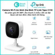 TP-Link Tapo C110 Home Security WiFi Camera | 3MP Resolution | Compression H.264 |Easy installation 