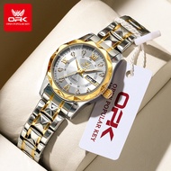OPK 6023 Wrist watch for Women Waterproof Luminous Calendar Diamond Women Hand Clock