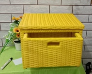 Box Rotan Sintetis Tempat penyimpanan serbaguna kotak Basket rotan plastik Rak Multifungsi tempat ba