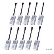 SP110E บลูทูธ LED Controller เหมาะสําหรับ WS2812B WS2811 พิกเซลแผงอัจฉริยะบลูทูธ 3-Pin RGBW LED Ligh