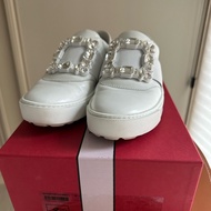 Roger Vivier 鑽扣皮革運動鞋
