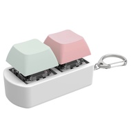 Keyboard Fidget  Fidget Clicker 2 Keys Keyboard Fidget Keychain Finger Clicker  for Adult To Relief 