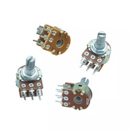 Potentiometer 2ชั้น 6ขา B1K 2k B5K B10K B20K B50K B100K B500K