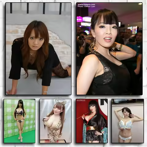 Hitomi Tanaka Poster Canvas Painting Wall Art for Picture Coffee House Bar Living Room Bedroom Resta