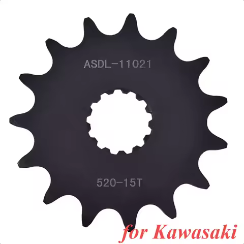 520-15T 15 Tooth Front Sprocket Gear Wheel for Kawasaki 400 Ninja EN650 ER-6f EX650 Ninja 650 KLE650