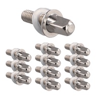 12pcs Drum Tension Rods Tension Screws Bass Drum Screws Set Bass Snare Drum Accessories Drum Hardwar