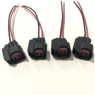 4pcs Fuel Injector Connector Wiring Plugs Clips EV6 EV14 Fuel Injectors USCAR Connector Pigtail Cut 
