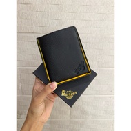 Dr marten small logo vertical leather wallet, genuine cow leather