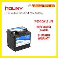 HOUNY 12.8V 50Ah Lithium Car Battery | DIN50 LN1 | 500CCA | LiFePO4 | Lightweight | Long Life