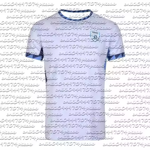 New Arrive Fashion Israel 2025-26 Home Kit Soccer Jersey T-shirt Men's Adults Quick Drying Breathabl