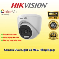 Camera HDTVI 2MP Full Color HIKVISION DS-2CE76D0T-EXLPF