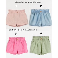 Genuine HM US/CHINA girls' shorts, sizes from 4-6m to 3-4y