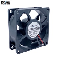 Sale 7025 Dual Ball Cooling Fan 12V 24V Silent High Power Inverter Fan