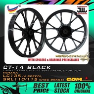 RIM MOTOSIKAL COMSTAR SPORT RIMS CT-14 1.60X17(DISC,F) 1.85X17(DRUM,R) YAMAHA LC135 4S,LAGENDA SRL11