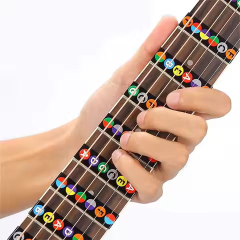 Fingerboard Stickers Electric Guitar Guitar Scales Stickers Guitar Note Sticker Guitar Chord Sticker