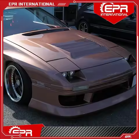 For Mazda RX7 FC3S Glass Fiber NIS Hood Trim RX7 FRP Hood Trim Body Kit Racing Part For FC3S